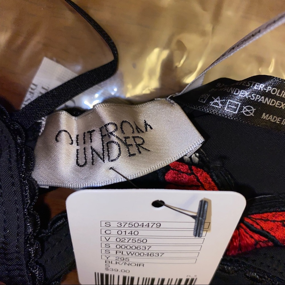 NWT Urban Outfitters x Out From Under Butterfly Appliqué Triangle Bra - Picture 4 of 4